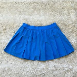 COTTON ON BODY Pleated Tennis or Golf Skirt Built in Shorts Blue Sz L & XL EUC